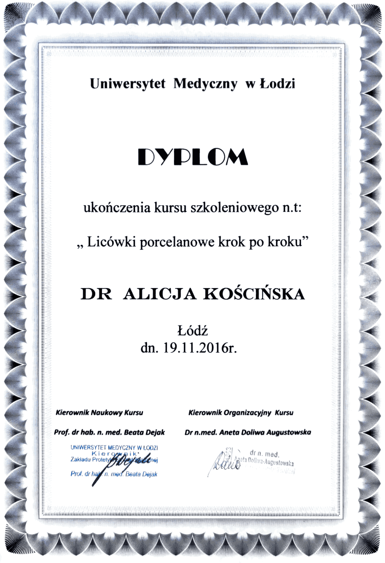 certyfikat
