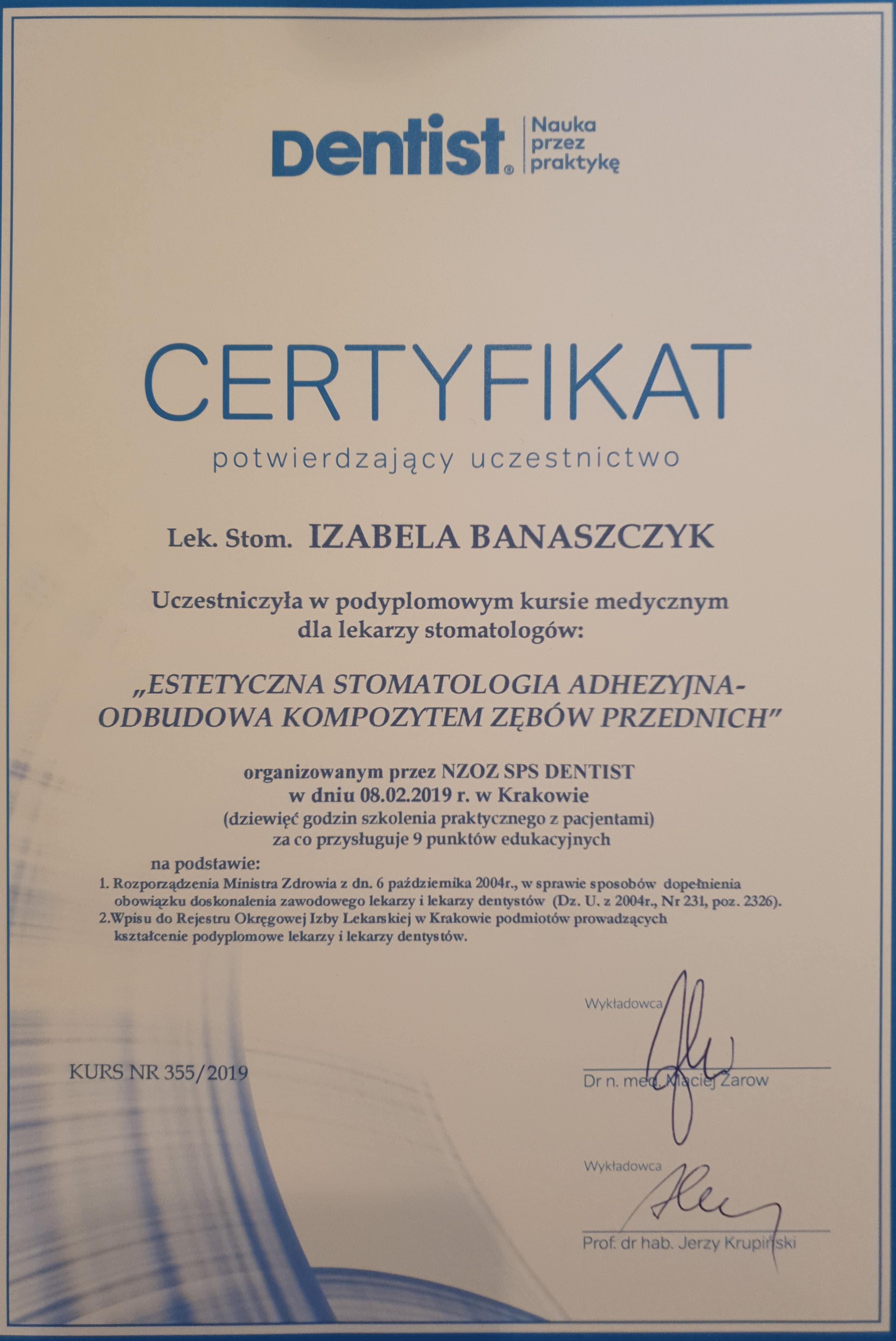 certyfikat